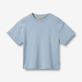 Wheat Main Kortærmet T-shirt Tommy T-Shirt 9641 faded blue stripe
