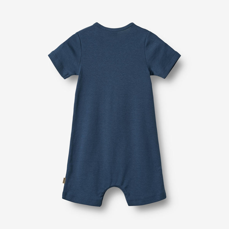 Wheat Main Kortærmet Sommerdragt Per Jumpsuit 1042 blue waves