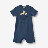 Wheat Main Kortærmet Sommerdragt Per Jumpsuit 1042 blue waves