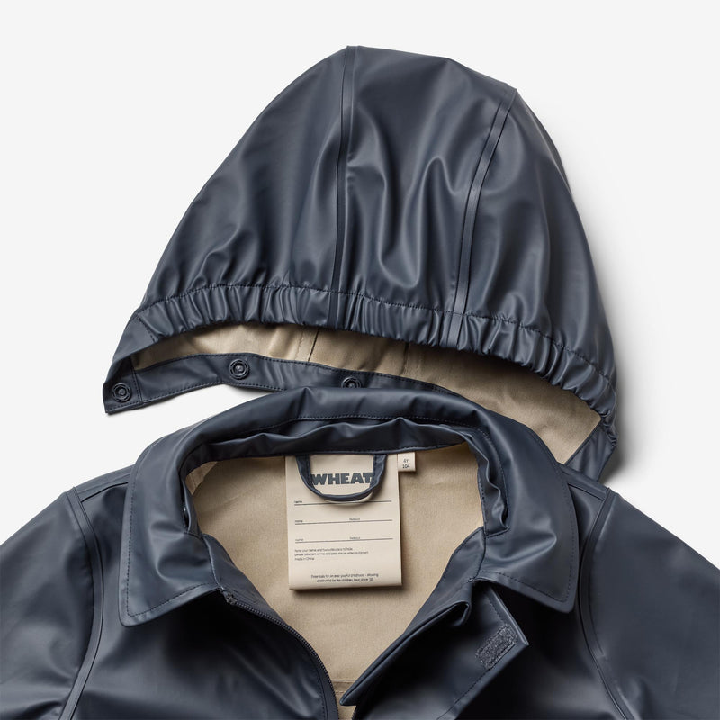 Wheat Outerwear Lang Regnjakke Finley Rainwear 1060 ink