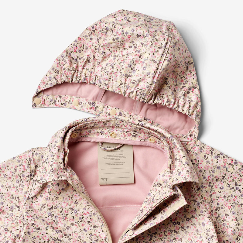 Wheat Outerwear   Lang Regnjakke Finley Rainwear 9014 clam multi flowers