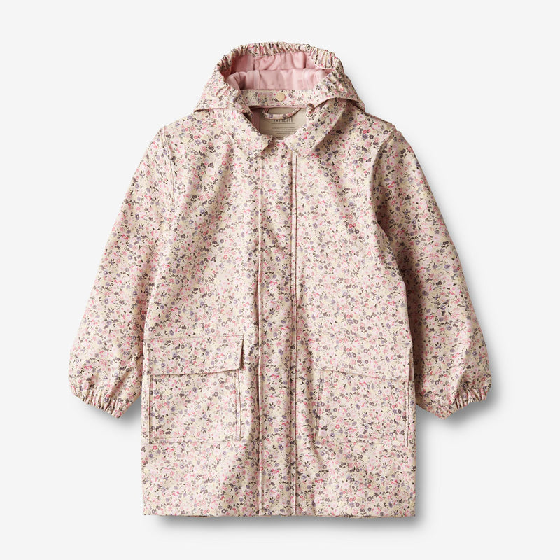 Wheat Outerwear   Lang Regnjakke Finley Rainwear 9014 clam multi flowers