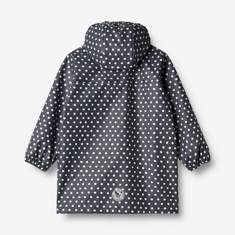 Wheat Outerwear   Lang Regnjakke Finley Rainwear 1071 ink dots