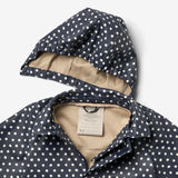 Wheat Outerwear   Lang Regnjakke Finley Rainwear 1071 ink dots