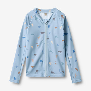 Wheat Main Langærmet Bade T-shirt Ada Swimwear 1235 soft blue sea life