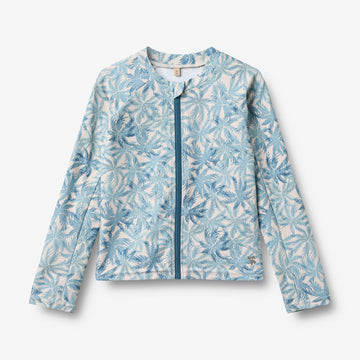 Wheat Main Langærmet Bade T-shirt Ada T-Shirt 9635 blue palm