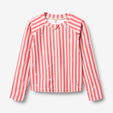 Wheat Main Langærmet Bade T-shirt Ada T-Shirt 9657 red stripe flowers