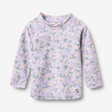 Wheat Main Langærmet Badebluse Dilan T-Shirt 9605 purple light petunias