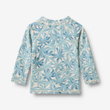 Wheat Main Langærmet Badebluse Dilan T-Shirt 9635 blue palm