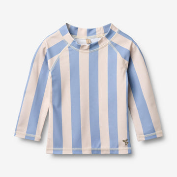 Wheat Main Langærmet Badebluse Dilan T-Shirt 9732 bold blue stripe