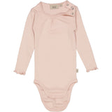 Wheat Main Langærmet Blonde Rib Body Underwear/Bodies 2400 powder