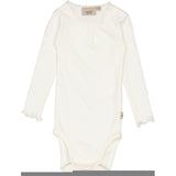 Wheat Main Langærmet Blonde Rib Body Underwear/Bodies 3182 ivory 