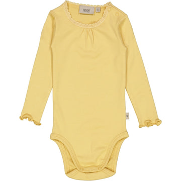 Wheat Main Langærmet Blonde Rib Body Underwear/Bodies 5083 sahara sun