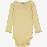 Wheat Langærmet Blonde Rib Body Underwear/Bodies 5106 yellow dream