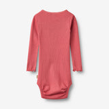 Wheat Main Langærmet Blonde Rib Body Lotta Body 1037 raspberry