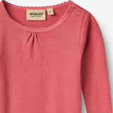 Wheat Main Langærmet Blonde Rib Body Lotta Body 1037 raspberry