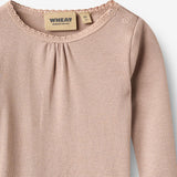 Wheat Main Langærmet Blonde Rib Body Lotta Body 1135 dry rose