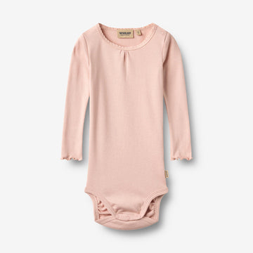 Wheat Main Langærmet Blonde Rib Body Lotta Body 2317 dim rose