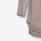 Wheat Main Langærmet Blonde Rib Body Lotta Body 9531 dusty purple
