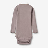 Wheat Main Langærmet Blonde Rib Body Lotta Body 9531 dusty purple