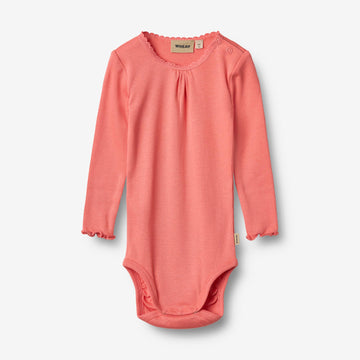 Wheat Main Langærmet Blonde Rib Body Lotta Body 2216 light coral