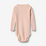 Wheat Main Langærmet Blonde Rib Body Lotta Underwear/Bodies 2400 powder