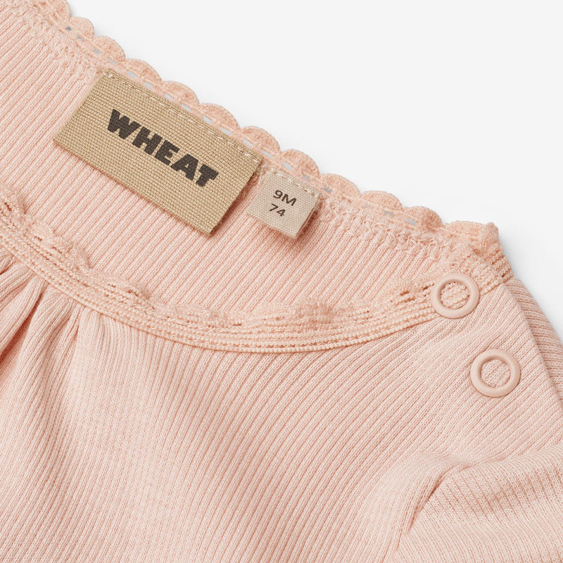 Wheat Main Langærmet Blonde Rib Body Lotta Underwear/Bodies 2400 powder