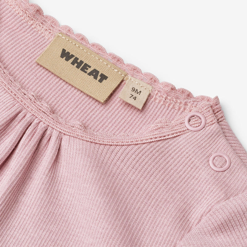 Wheat Main Langærmet Blonde Rib Body Lotta Underwear/Bodies 9428 lavender mist