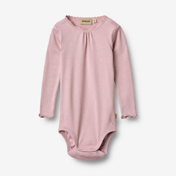Wheat Main Langærmet Blonde Rib Body Lotta Body 9428 lavender mist