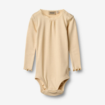 Wheat Main Langærmet Blonde Rib Body Lotta Body 9430 macadamia