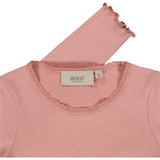 Langærmet Blonde Rib T-Shirt - rosie