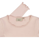 Wheat Main Langærmet Blonde Rib T-Shirt Jersey Tops and T-Shirts 2400 powder