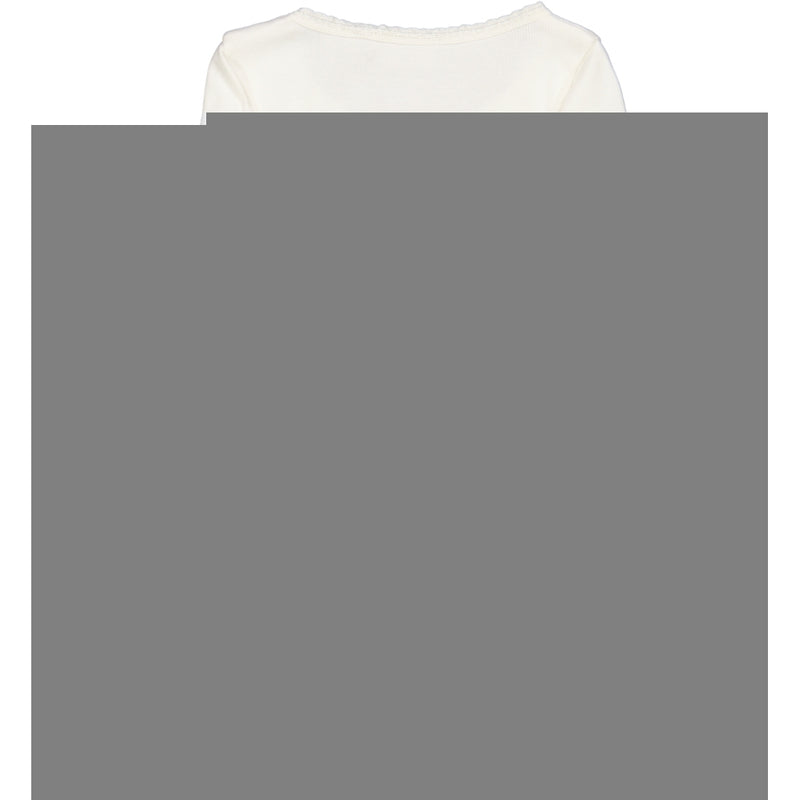 Langærmet Blonde Rib T-Shirt - ivory