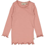 Langærmet Blonde Rib T-shirt - rosie