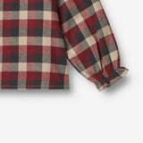 Wheat Main Langærmet Bluse Elin Shirts and Blouses 9588 red blue check