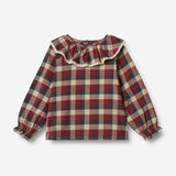 Wheat Main Langærmet Bluse Elin Shirts and Blouses 9588 red blue check