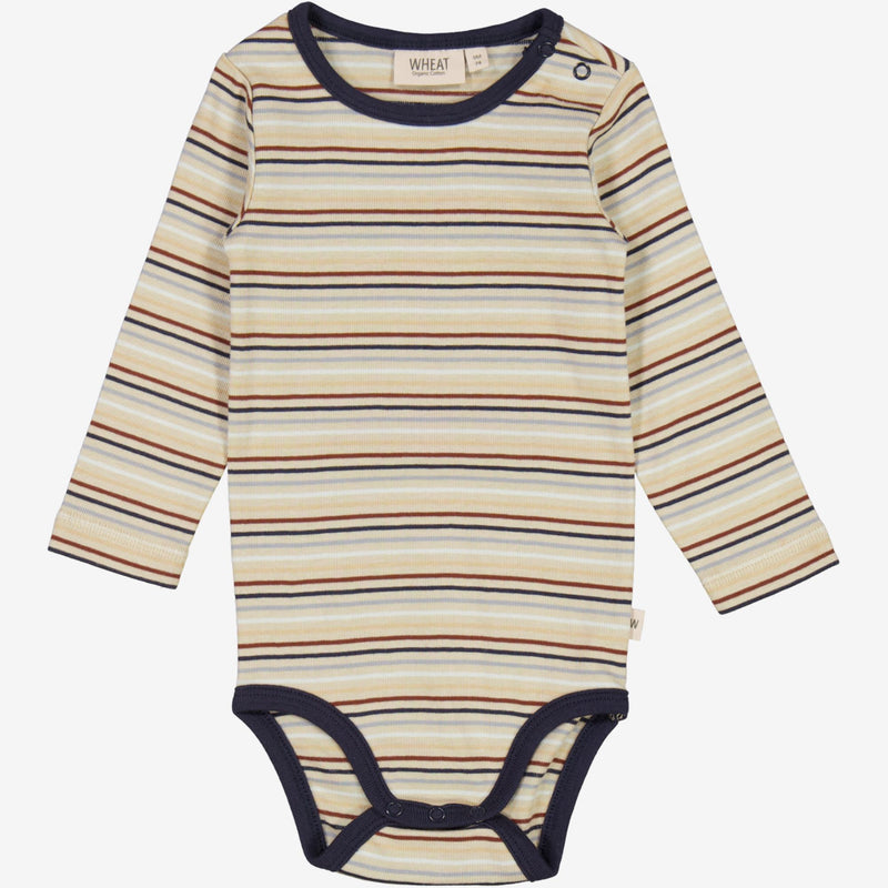 Wheat Langærmet Body Underwear/Bodies 0181 multi stripe