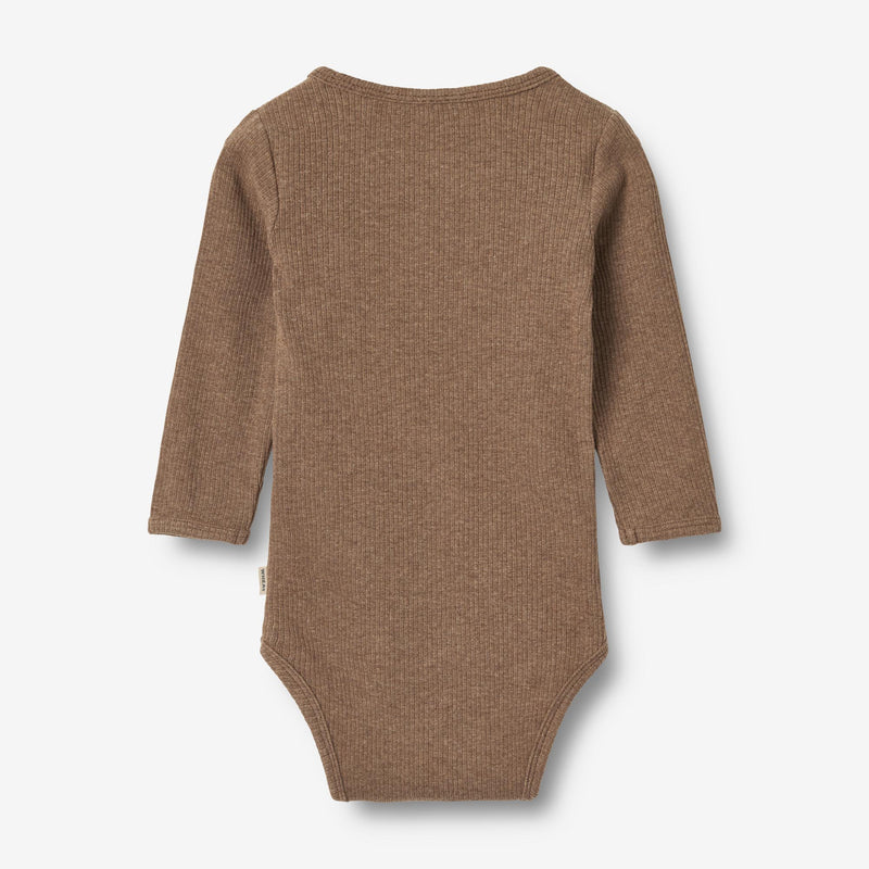 Wheat Main Langærmet Body Benny Underwear/Bodies 9549 coffee melange