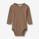 Wheat Main Langærmet Body Benny Underwear/Bodies 9549 coffee melange