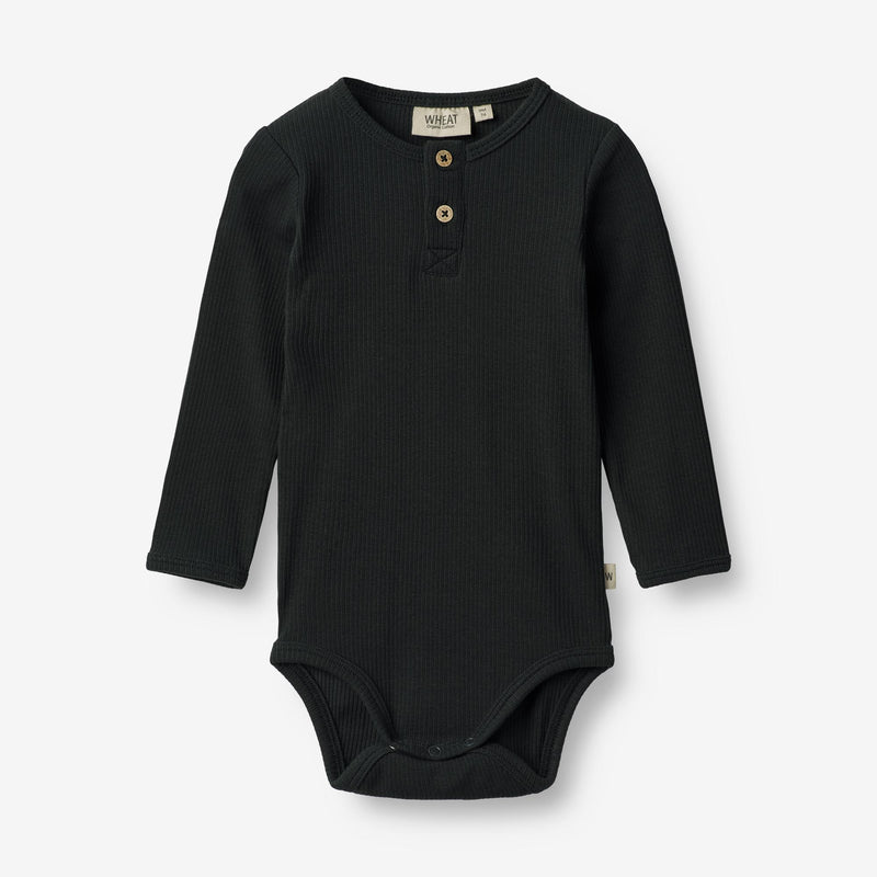 Wheat Main  Langærmet Body Benny | Baby Underwear/Bodies 1432 navy