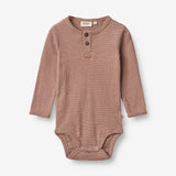 Wheat Main  Langærmet Body Benny | Baby Underwear/Bodies 2078 red stripe