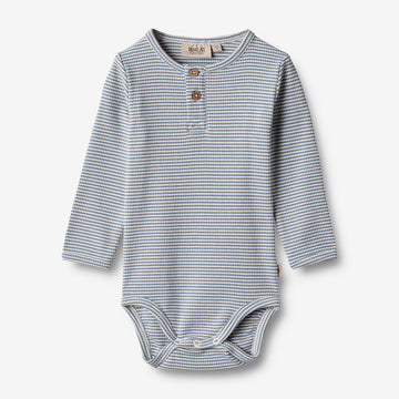 Wheat Main   Langærmet Body Benny Underwear/Bodies 1048 blue stripe