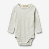 Wheat Main Langærmet Body Berti Body 0224 melange grey
