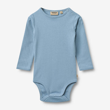 Wheat Main Langærmet Body Berti Body 1260 faded denim
