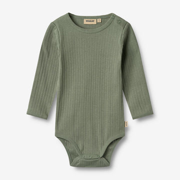 Wheat Main Langærmet Body Berti Body 4119 dusty green