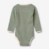 Wheat Main Langærmet Body Berti Body 4142 green stripe