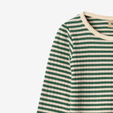Wheat Main Langærmet Body Berti Body 4142 green stripe