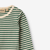 Wheat Main Langærmet Body Berti Body 4142 green stripe