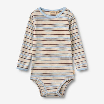 Wheat Main Langærmet Body Berti Body 9877 multi blue stripe