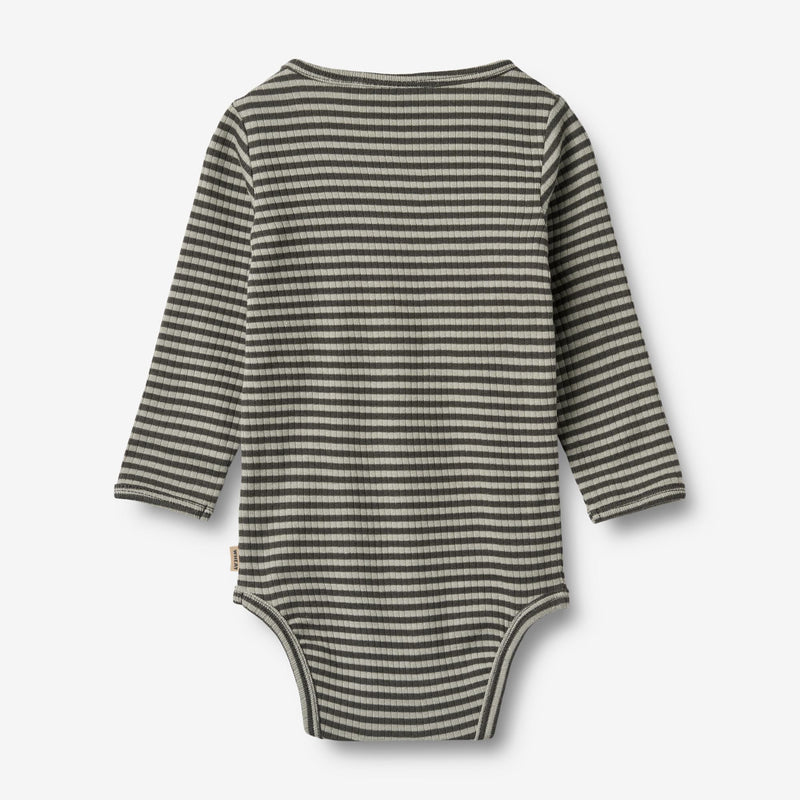 Wheat Main Langærmet Body Berti Underwear/Bodies 9577 winter forest stripe